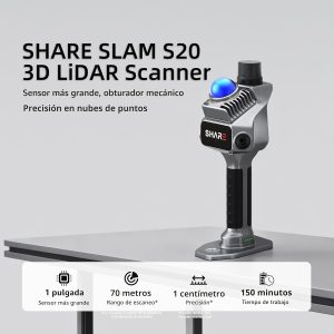 Escáner láser portátil SHARE SLAM S20 ultraligero para gemelos digitales Terrasat México.
